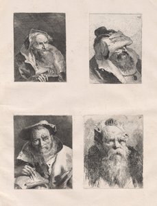 Verzameling van hoofden (Deel I en II) door Giovanni Domenico Tiepolo, after Giovanni Battista Tiepolo