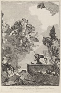 De Madonna del Carmelo Verschijnt aan Sint Simon Stock