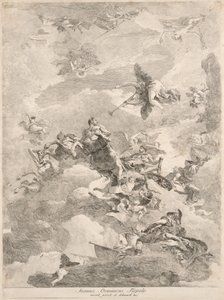 De Triomf van Hercules door Giovanni Domenico Tiepolo after Giovanni Battista Tiepolo