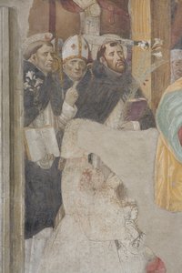 Kruisiging, 1495 (detail) door Giovanni Donato Montorfano