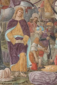 Milaan, Refter van het Cenacolo Vinciano, Donato Montorfano, Kruisiging van Christus door Giovanni Donato Montorfano