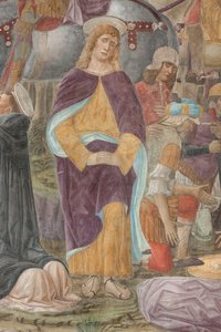 Milaan, Refter van het Cenacolo Vinciano, Donato Montorfano, Kruisiging van Christus door Giovanni Donato Montorfano