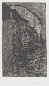 Bauco bij Rome door Giovanni Fattori