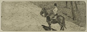 Cavaleriesoldaat door Giovanni Fattori