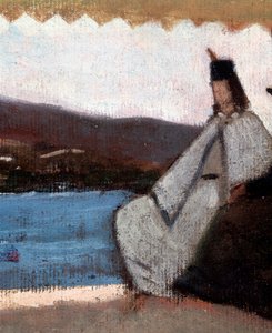 La rotunda de Palmieri (detail) door Giovanni Fattori