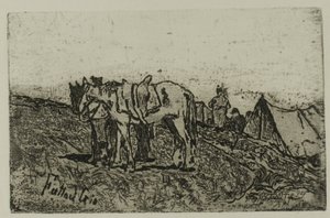 Manoeuvres door Giovanni Fattori