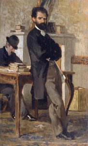 Portret van advocaat Bongiovanni door Giovanni Fattori
