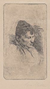 Portret van de Tweede Vrouw van de Kunstenaar door Giovanni Fattori