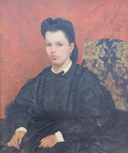 Portret van de eerste vrouw, ca. 1865, Giovanni Fattori