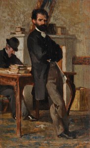 Portret van de advocaat Silvestro Bongiovanni door Giovanni Fattori