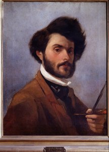 Zelfportret op 29-jarige leeftijd door Giovanni Fattori