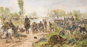 De slag bij Custoza door Giovanni Fattori
