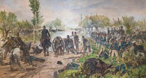 De slag bij Custoza door Giovanni Fattori