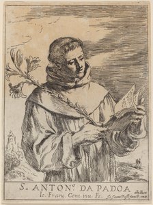 Sint Antonius van Padua door Giovanni Francesco Barbieri, called Guercino