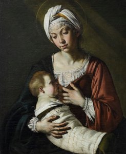 Madonna col bambino, ook bekend als Madonna del latte door Giovanni Francesco Guerrieri