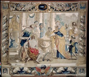 Dido offert aan Juno, de godin van het huwelijk, 1679 door Giovanni Francesco Romanelli