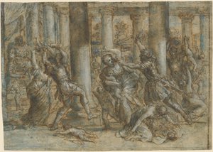 De Kindermoord door Giovanni Francesco Romanelli