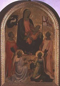Madonna en Kind met Sint Stefanus en Sint Ursula