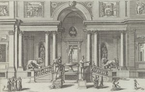 Fontein van Mercurius in de tuin van de Villa Medici