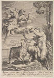 Pan gefopt door Diana, 1675-1741 door Giovanni Girolamo Frezza