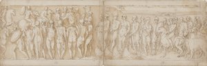 Barbaren begroeten de keizer (CXIV); Duitsers en Sarmaten worden per schip over de Donau gebracht (anders geïnterpreteerd door Guerra; CXV)