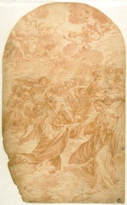 Christus Roept Sint Petrus om op het Water te Lopen door Giovanni Lanfranco