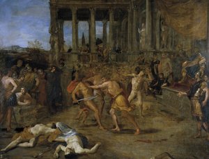 Gladiatorengevechten door Giovanni Lanfranco