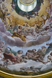 Glorie van het Paradijs (detail) door Giovanni Lanfranco