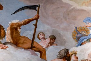 Saturnus, god van de tijd (detail)