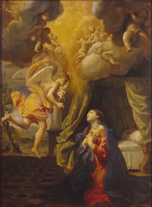 De annunciatie, ca. 1615 door Giovanni Lanfranco