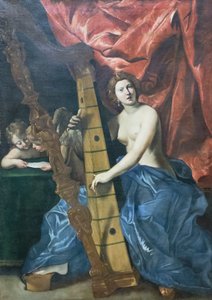Venus speelt de harp