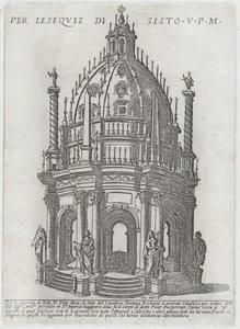 Catafalque voor paus Sixtus V, 1591