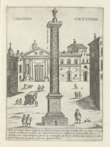 Zuil van Marcus Aurelius te Rome door Giovanni Maggi
