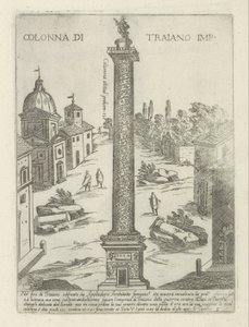 Zuil van Trajanus te Rome door Giovanni Maggi