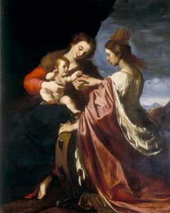 Huwelijk van St. Catharina door Giovanni Mannozzi