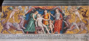 Het astrologische teken Maagd, Kamer van de Dierenriem (detail)