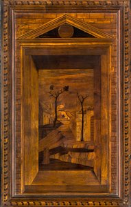 Lignaean Canonical Choir, Ingelegd door Giovanni Maria Platina 1484, Bovenste Stal door Giovanni Maria Platina