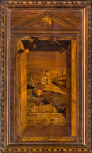 Lignaean Canonical Choir, Ingelegd door Giovanni Maria Platina 1484, Bovenste koorbank door Giovanni Maria Platina
