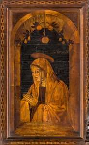 Lignaean Canonical Choir, Ingelegd door Giovanni Maria Platina 1484, Bovenste Zitplaats door Giovanni Maria Platina