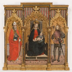 Madonna op de troon met het Kind en de Heiligen Ubaldo en Sebastian