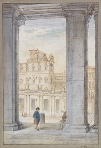 Een Uitzicht op het Sint-Pietersplein Onder Bernini