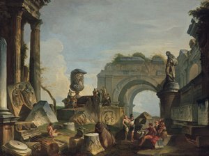 Klassieke scène met figuren