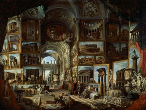 Imaginaire galerij van uitzichten op het oude Rome, ca. 1756