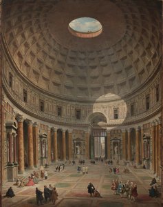 Interieur van het Pantheon, Rome, 1747 door Giovanni Paolo Pannini
