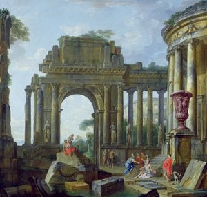 Romeinse Ruïnes met de Blinde Belisarius