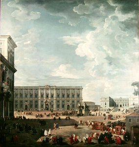 Uitzicht op de Piazza del Quirinale, Rome