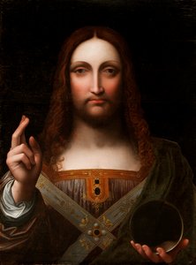 Cristo Salvator Mundi door Giovanni Pietro Rizzoli Giampietrino