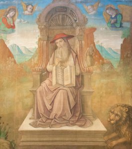 Sint Hiëronymus op de troon
