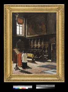 Het koor van de kerk van Sant