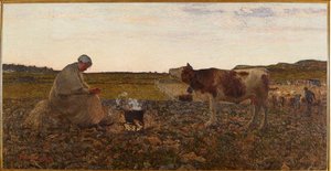 Het droevige uur door Giovanni Segantini